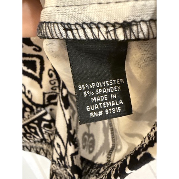 Courtenay‎ Black White Geometric Print Blazer Jacket Career Casual Size L - Picture 4 of 5